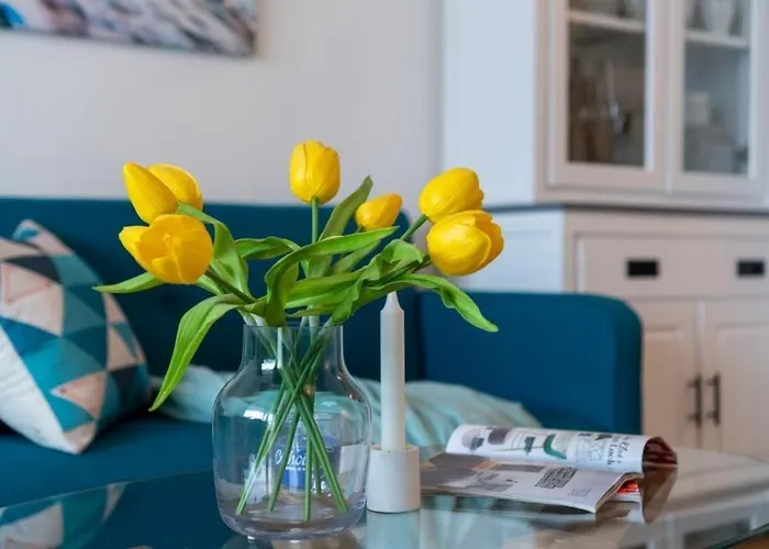 Апартаменты Strandhotel-heiligenhafen-wohnung-101-typ-iv-wasserblick Хайлигенхафен